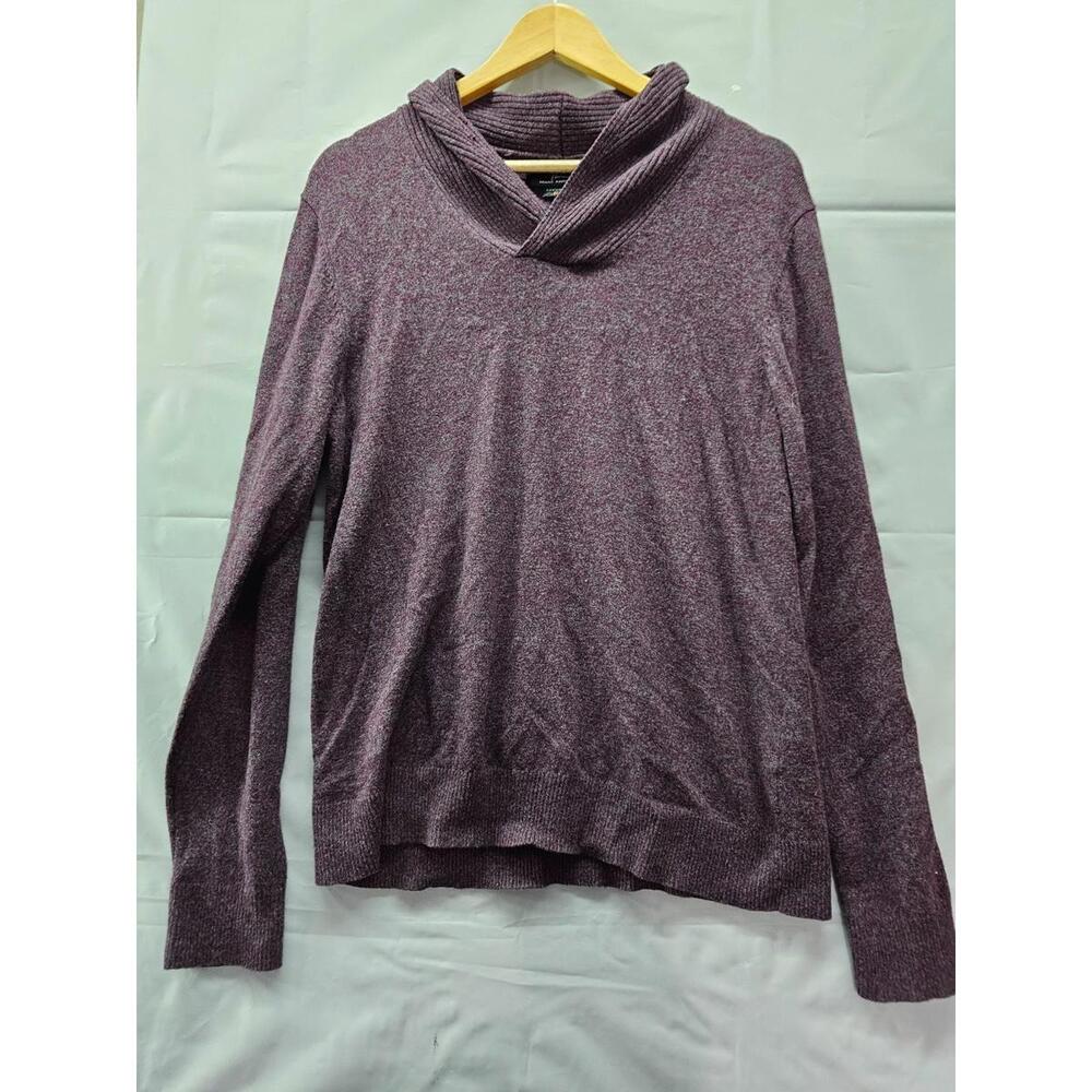 Marc Anthony Luxury Blend Slim Fit Sweater XL Plum Heather Cashmere Merino